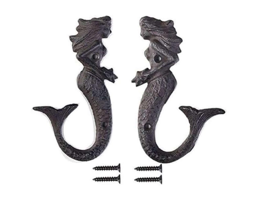 Beach style mermaid wall hangers