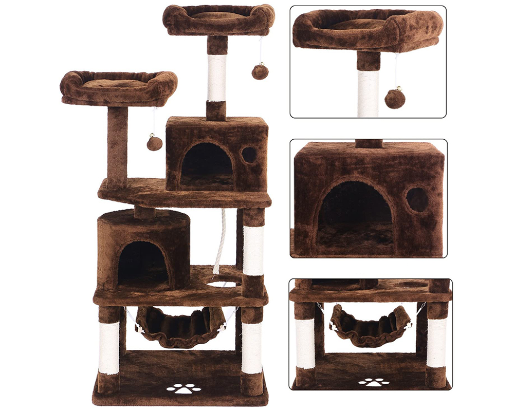 Cat Tree House Scratching Post Tree Play House