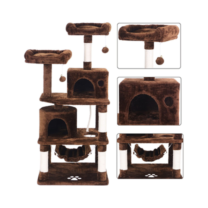 Cat Tree House Scratching Post Tree Play House