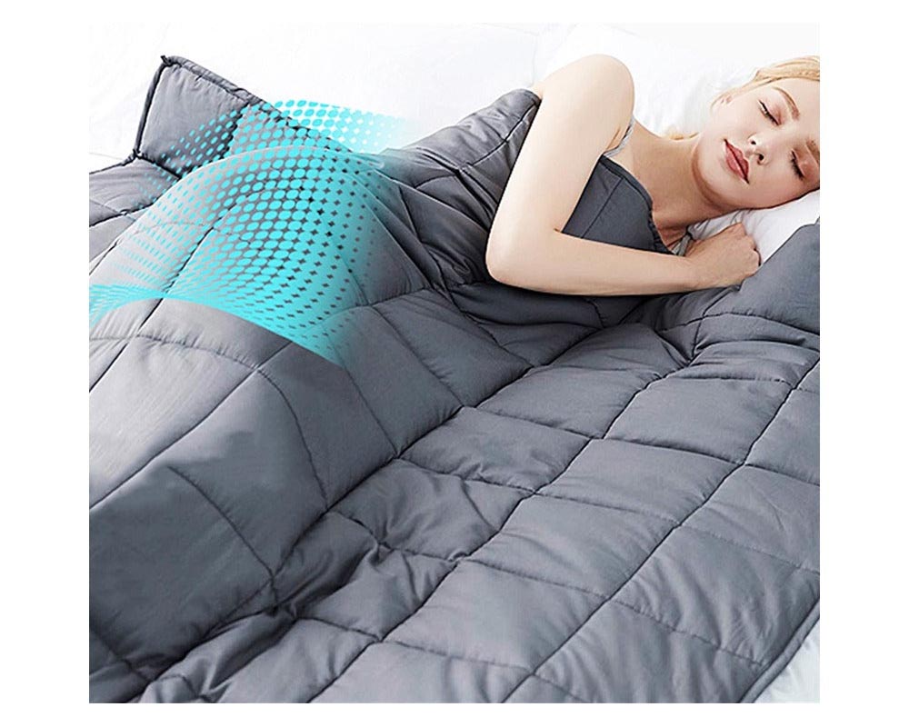 dark grey sleep blanket