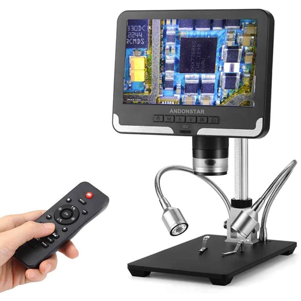 Digital microscope with LCD screen