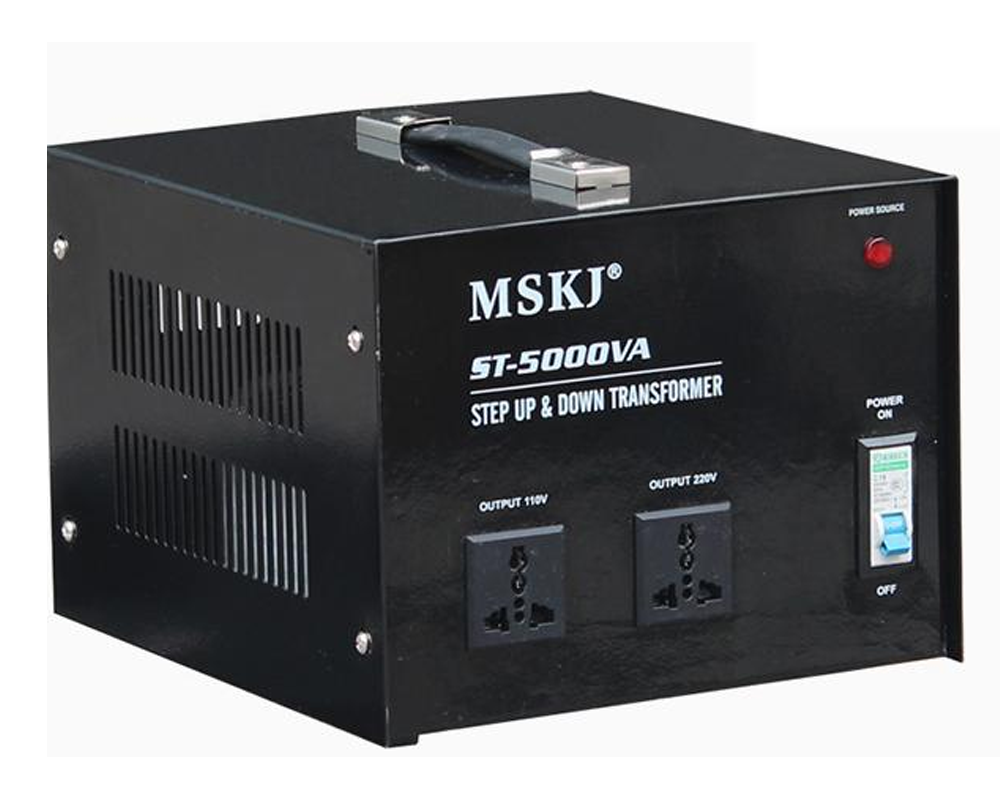 heavy duty 5000W transformer side view