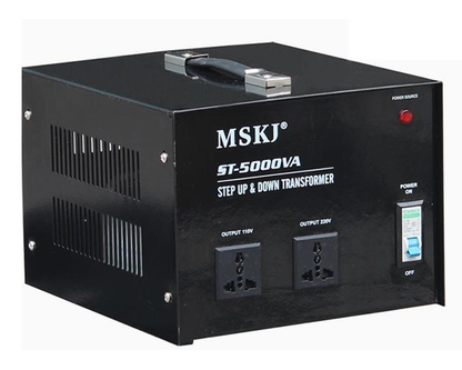 heavy duty 5000W transformer side view