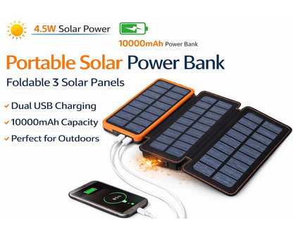 Travel solar power bank charger