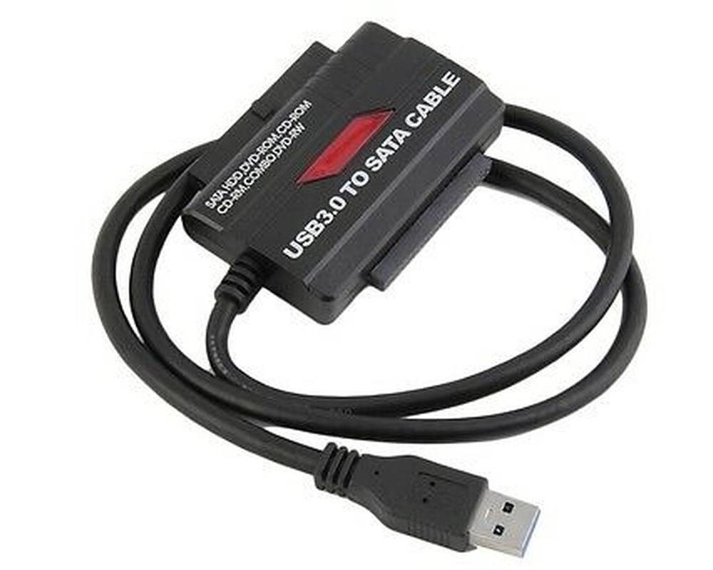 USB 3.0 to SATA/IDE Adapter – High‑Speed Hard Drive Converter for 2.5” & 3.5” HDD/SSD
