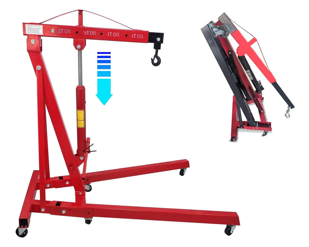 Heavy Duty 2T Engine Hoist Workshop Cranes 2000KG