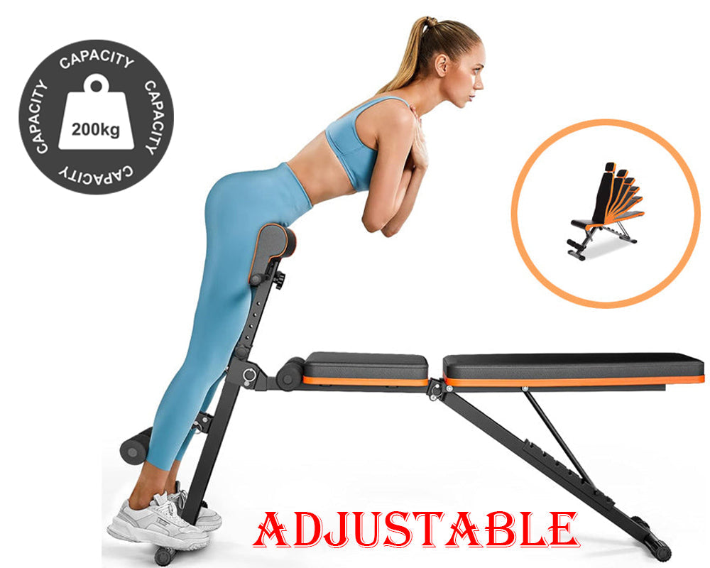 Workout Weight Bench Sit Up Bench 200Kg Capacity Folding Home Gym