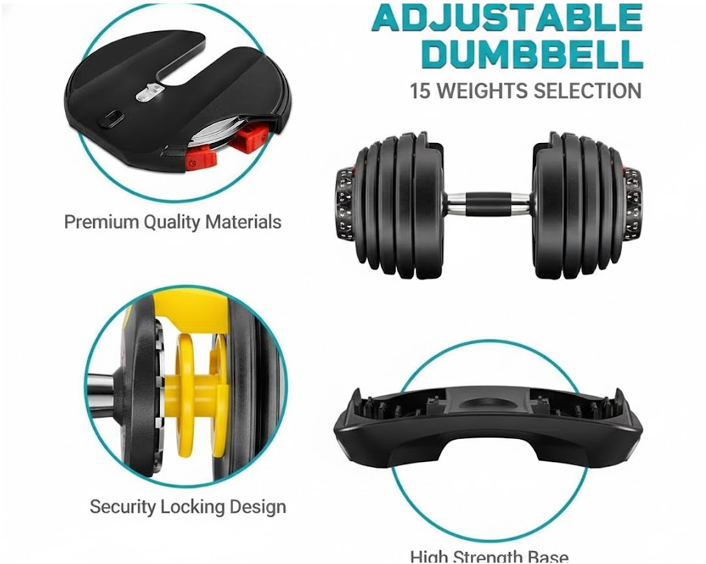 non slip dumbbell grip