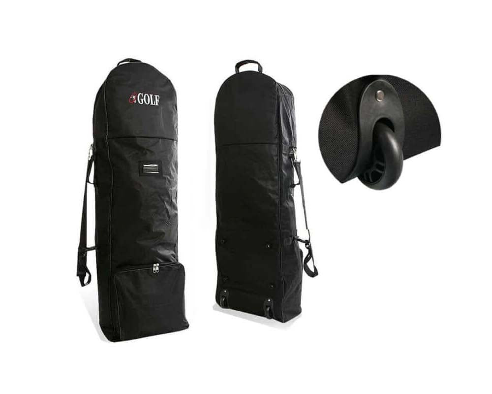 golf bag with sturdy wheels