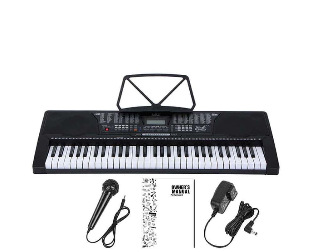 Electric piano with record playback