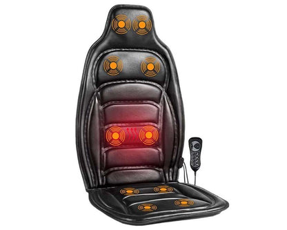 Electric Leather Back Massager Chair Cushion