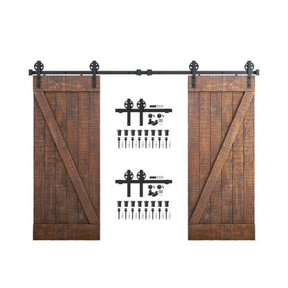11ft barn door hardware double doors