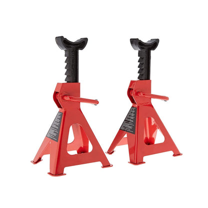 Pair of steel axle jack stands