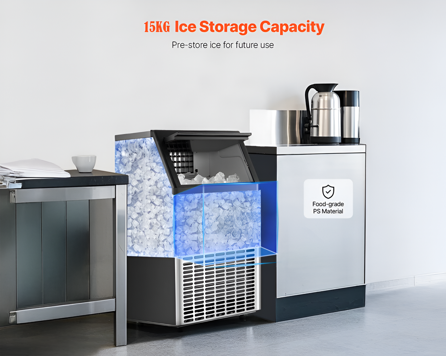 Ice maker top view