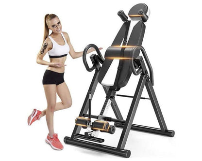 Inversion table ankle holders