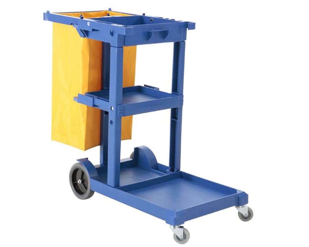 cleaning cart with wheels
