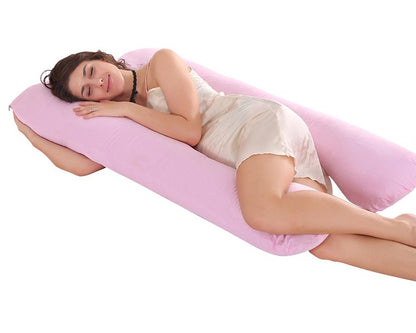 Pregnancy Pillow U-Shaped – Full Body Maternity Pillow with Washable Cotton Cover
