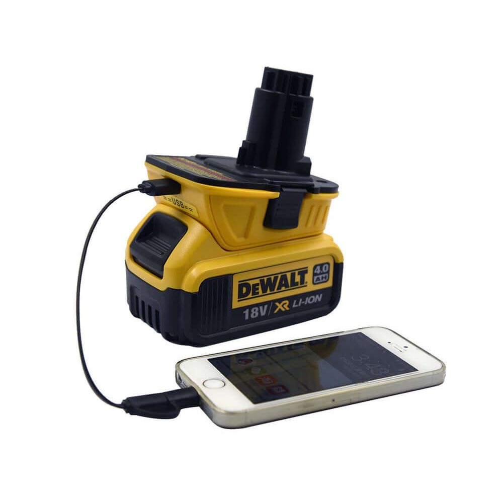 Dewalt DC1820 battery adapter front