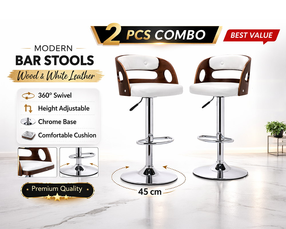 wooden backrest stools