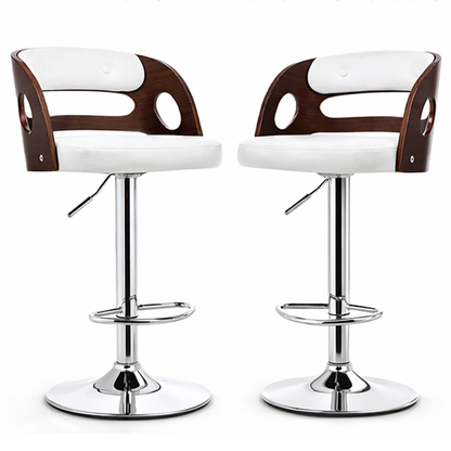 pair of adjustable bar stools