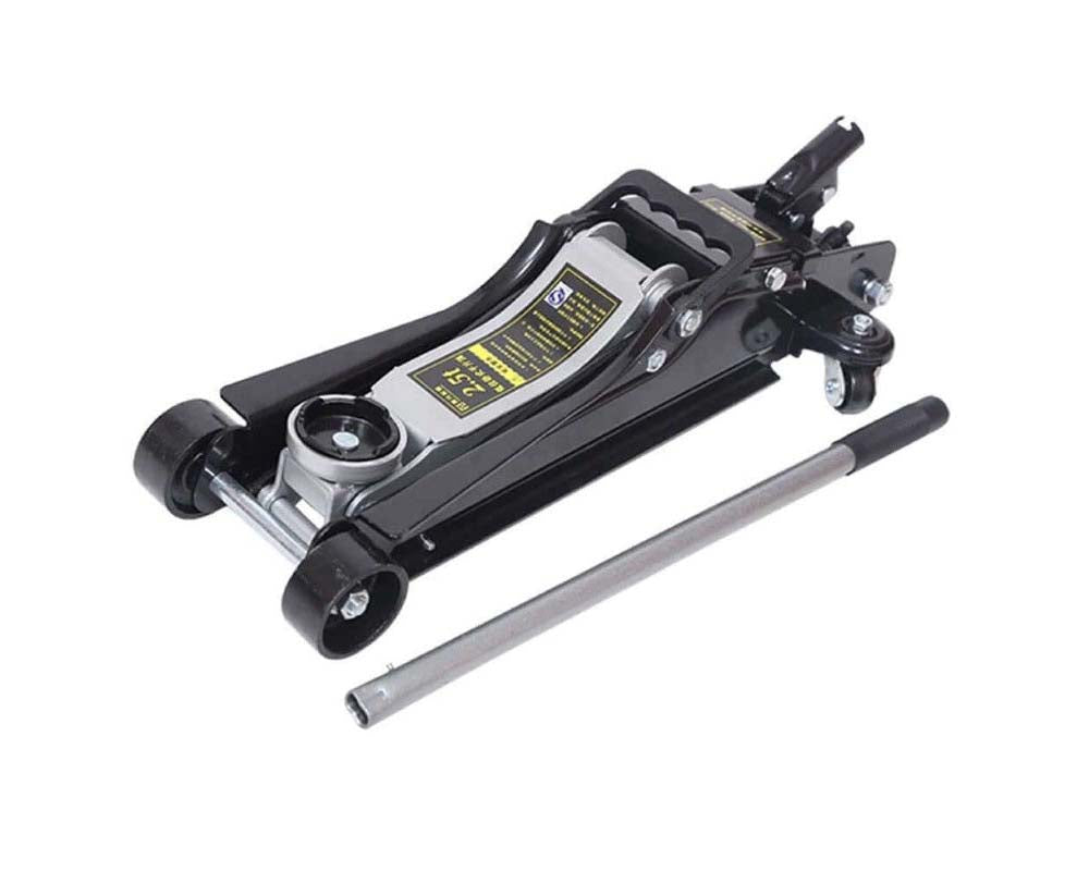 black steel floor jack