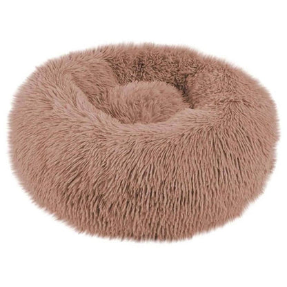 Plush Pet Bed Pet Sofa Pet Beds, Dog Round Cat Winter Warm Sleeping Bag Long Plush Soft Pet