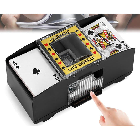 Automatic card shuffler device