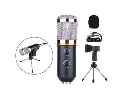Microphone stand with adjustable height