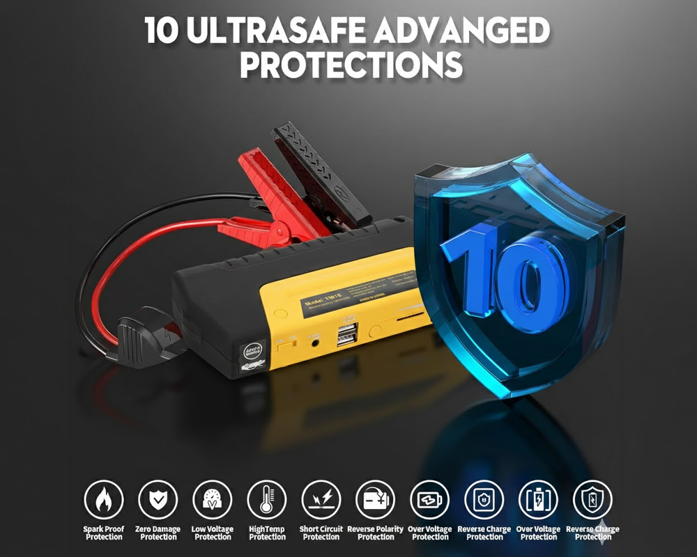 Car Jump Starter With Air Compressor
