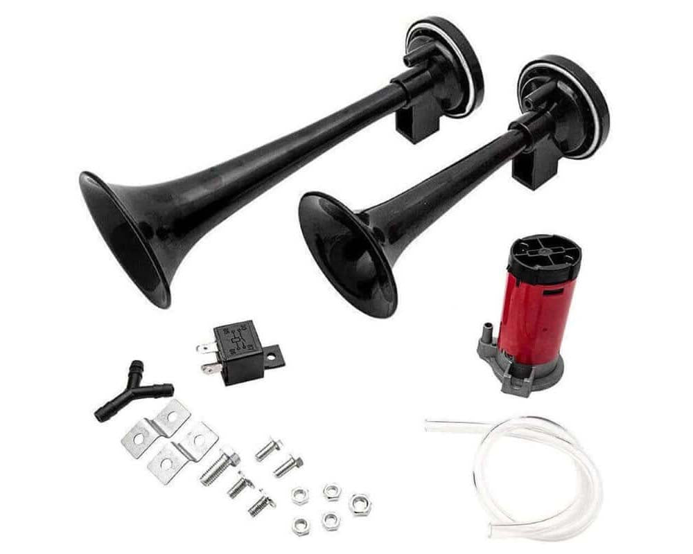 dual tone air horn closeup
