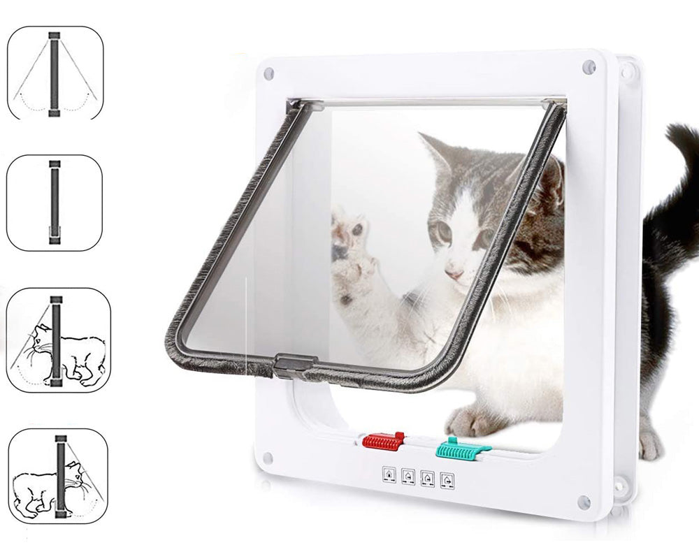 Pet door for indoor outdoor use