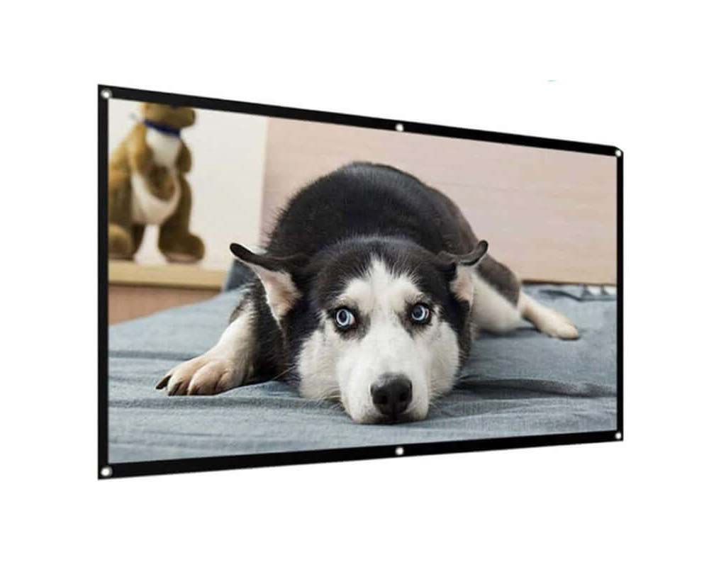 Easy install projector screen