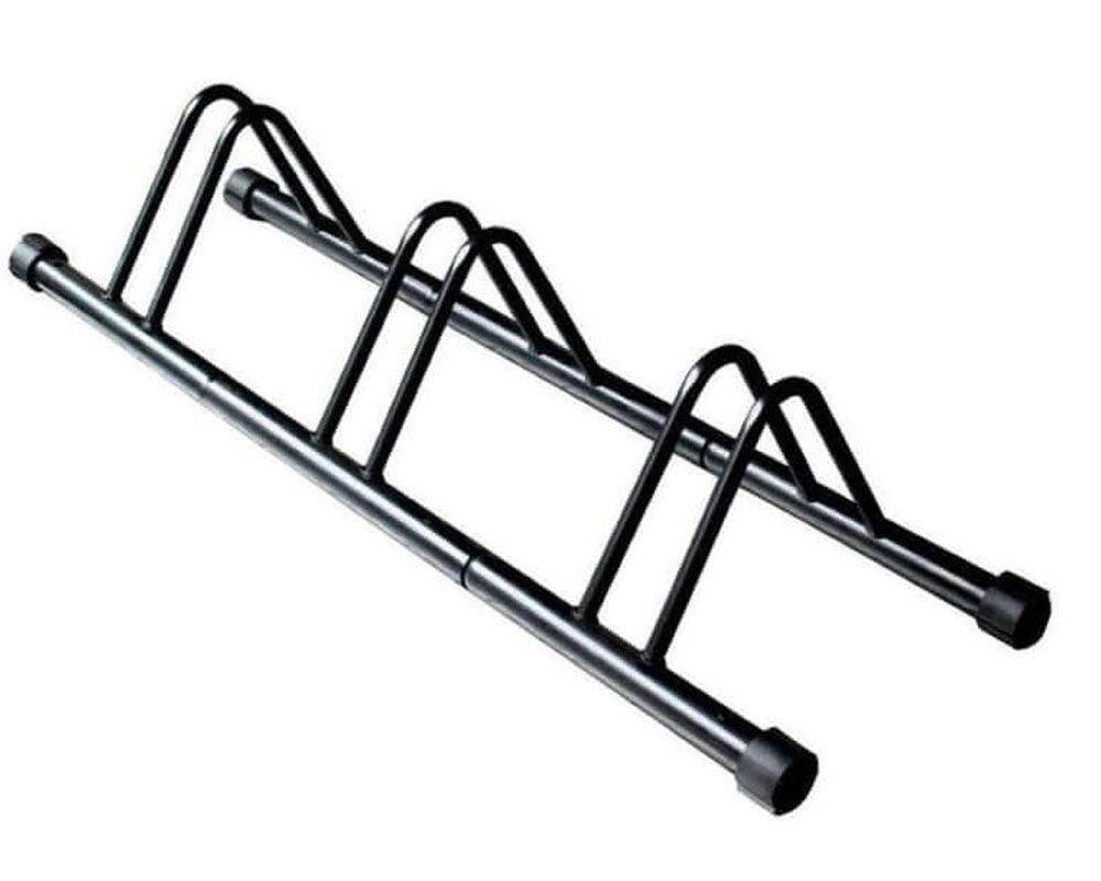 Bike rack holding multiple bikes