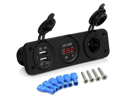 USB socket side view