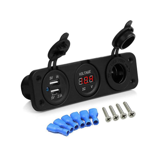 12V 24V USB socket front
