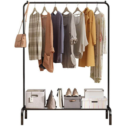 Metal clothes rail full view