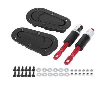 Racing style hood lock