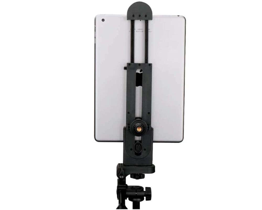 Adjustable Tablet Holder for Tripod - iPad Pro, Air, Mini Compatible