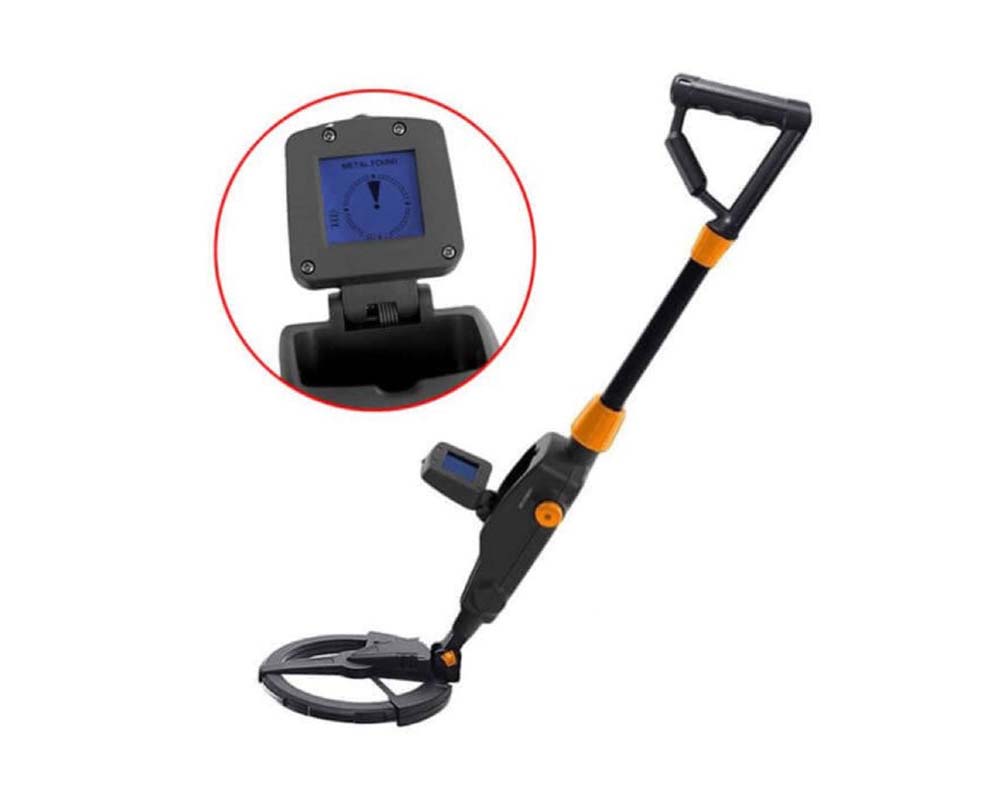 Metal detector detecting coins