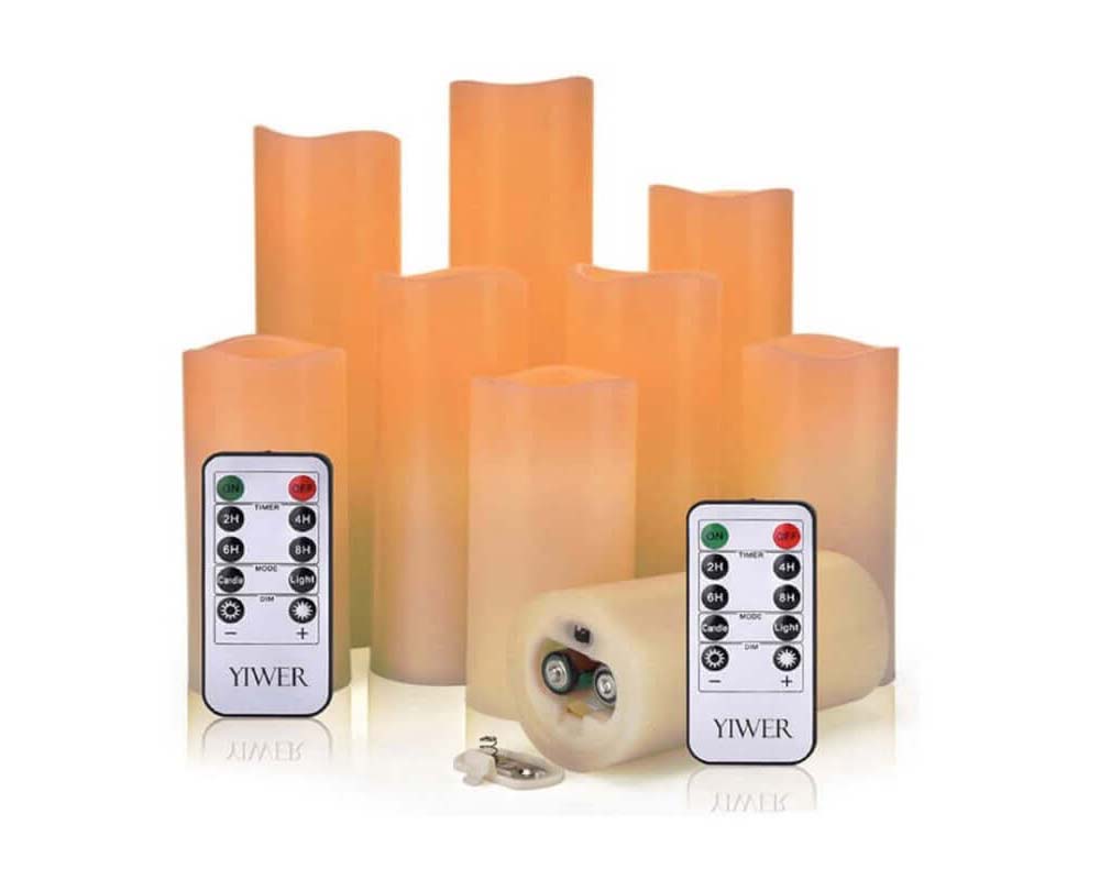 ivory LED candles