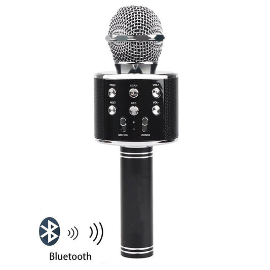 Wireless Microphone Karaoke Microphone, Portable Handheld Mic Speaker