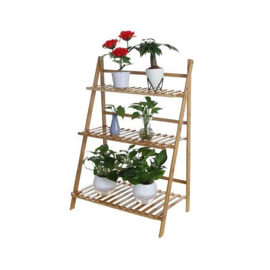 3 tier bamboo plant rack