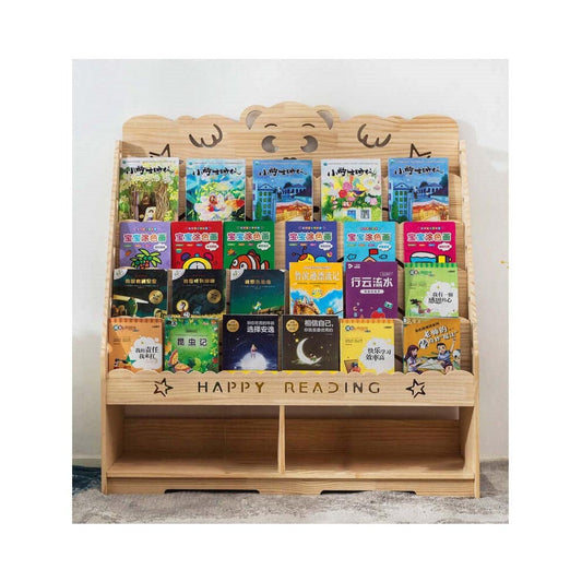 Kids book rack full view