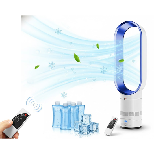 Blue 16 inch bladeless fan