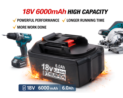 Makita 18V Battery 6AH Replacement Makita Battery