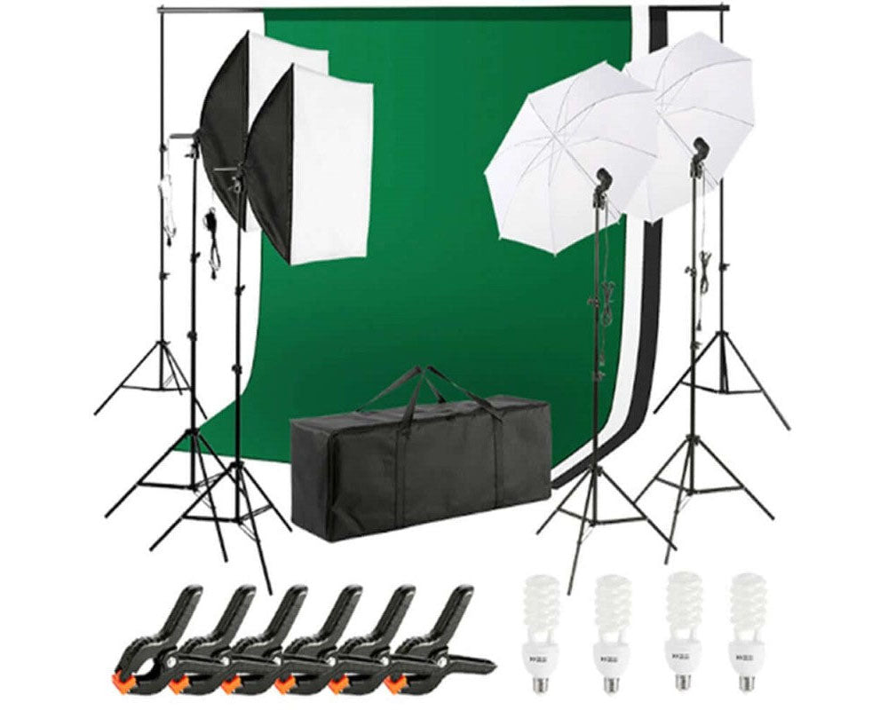 Portable photo studio kit