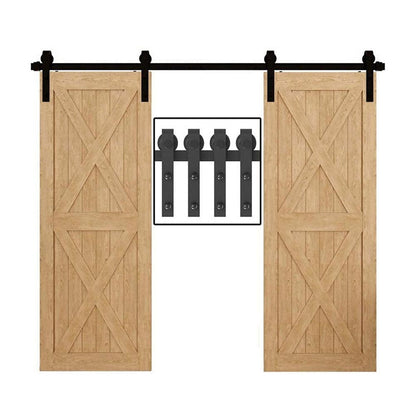 single track bypass barn door kit