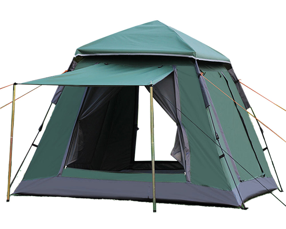 Outdoor tent in natural setting
