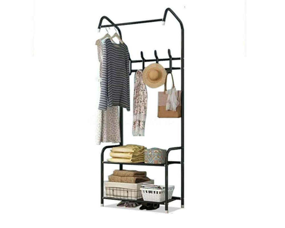Cloth Rack Garment Rack Garment Clothes Holder Hanger Floor Stand Organizer