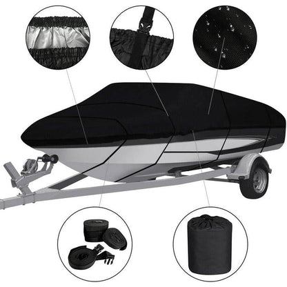 black 600D boat cover